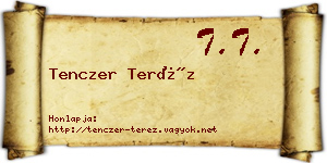Tenczer Teréz névjegykártya